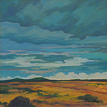 Desert Plateau, on canvas, 24 x 24